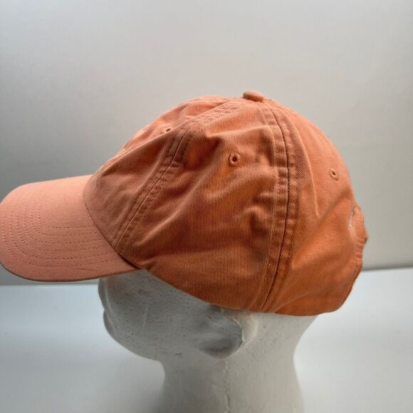 Vineyard Vines Hat Adjustable Peach Orange Whale Logo Strapback Cap Beach Prep - Picture 5 of 7